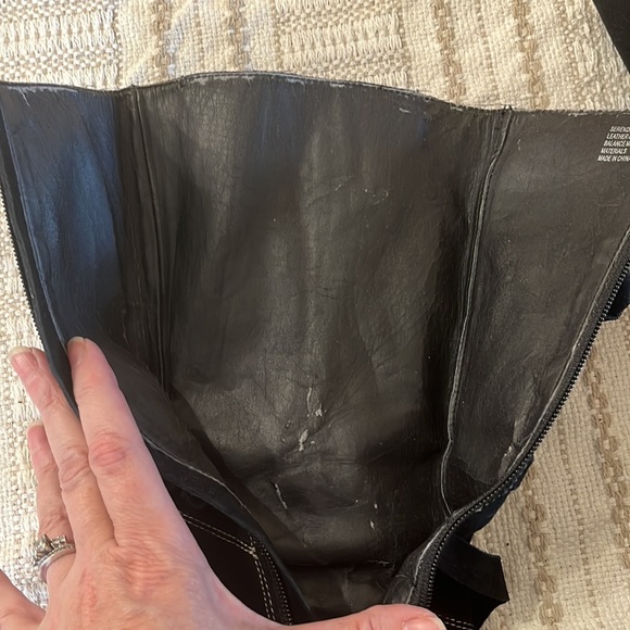 Black Suede Wedge Boot🖤 by Me Too Size 8 1/2 Tie straps Zip Closure - Picture 6 of 8